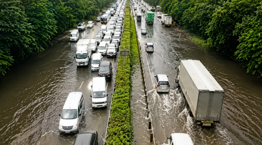 NLEX pinagpapaliwanag TRB sa bahang nagpa-trapik sa Pampanga