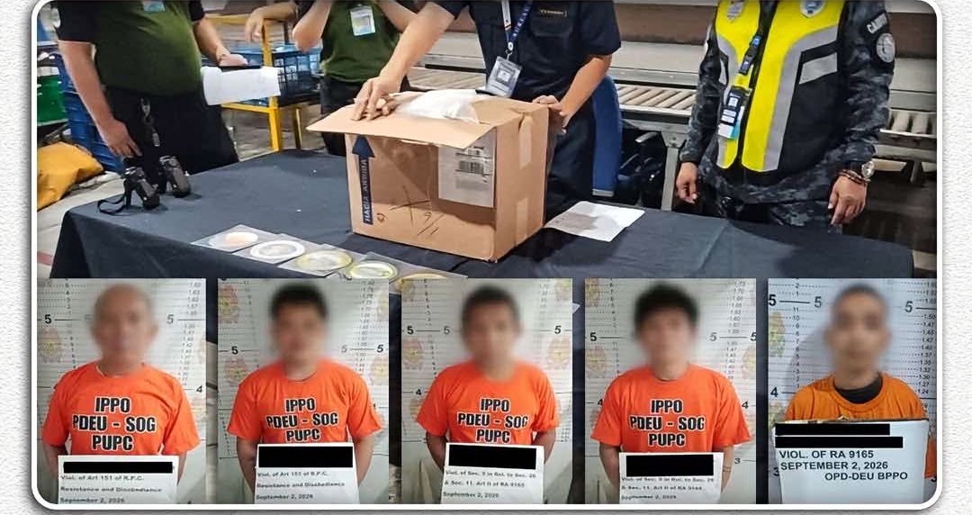 P18.5-M shabu nasabat, 5 arestado