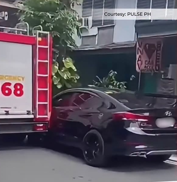 90- araw suspension sa driver ng sedan na nakasagi ng fire truck
